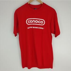 Conoco Red Tee Shirt Vintage Classic Made in the USA Size Large